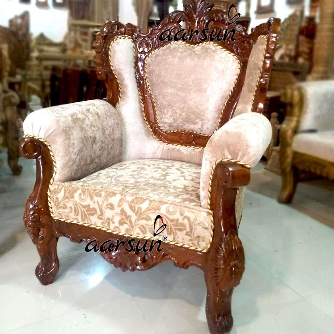Hand-Carved 5 Seater Sofa Set Perfect Blend of Art and Comfort 2025