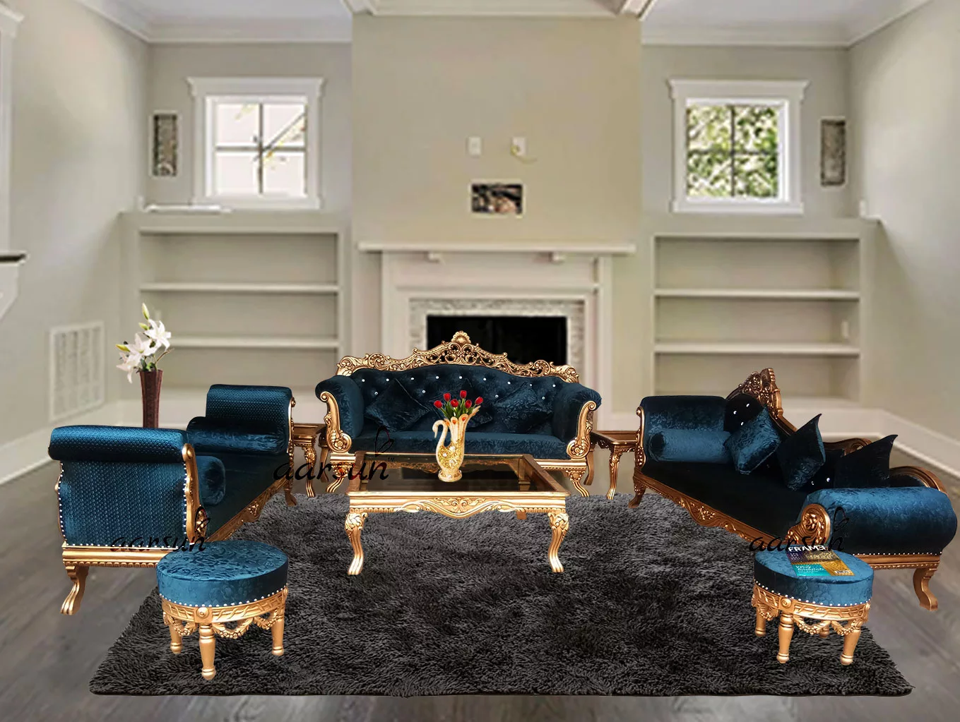 Exquisite Teak Sofa Set for Luxurious Living Room Decor 2025