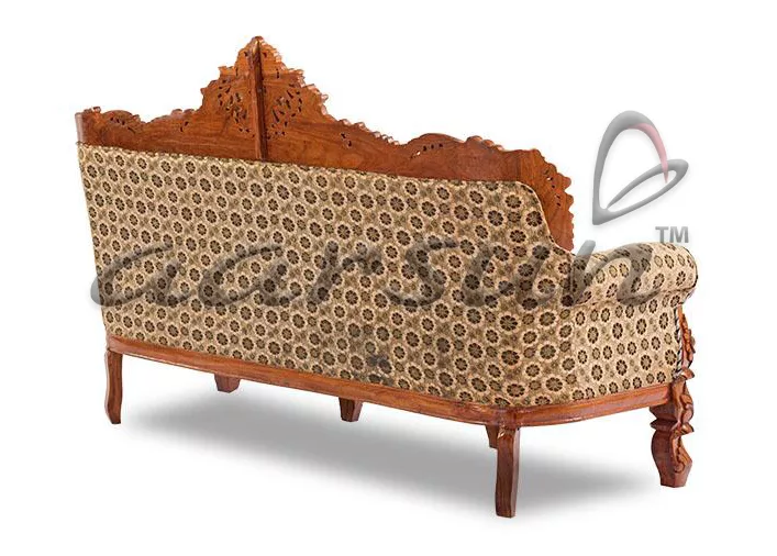 Dilwala Classic Teak Wood Sofa Set Royal Living Room Furniture 2025