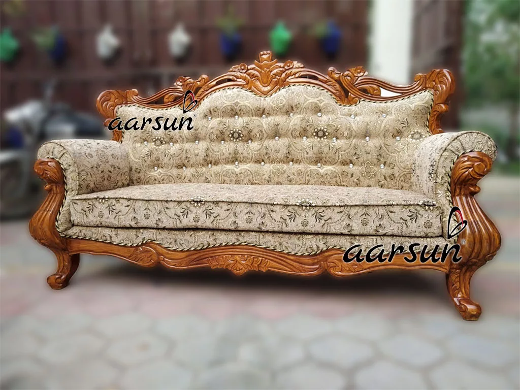 The King Choice Teak Wood Royal Sofa 2025