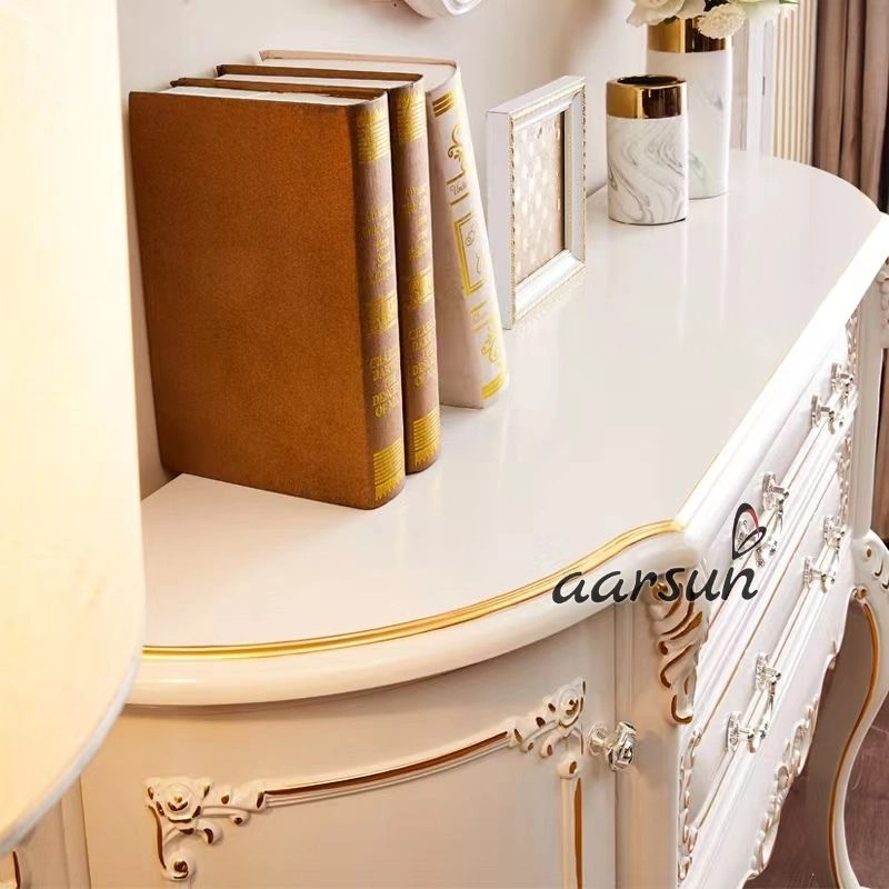 Stylish White Console Table with Drawers for Home