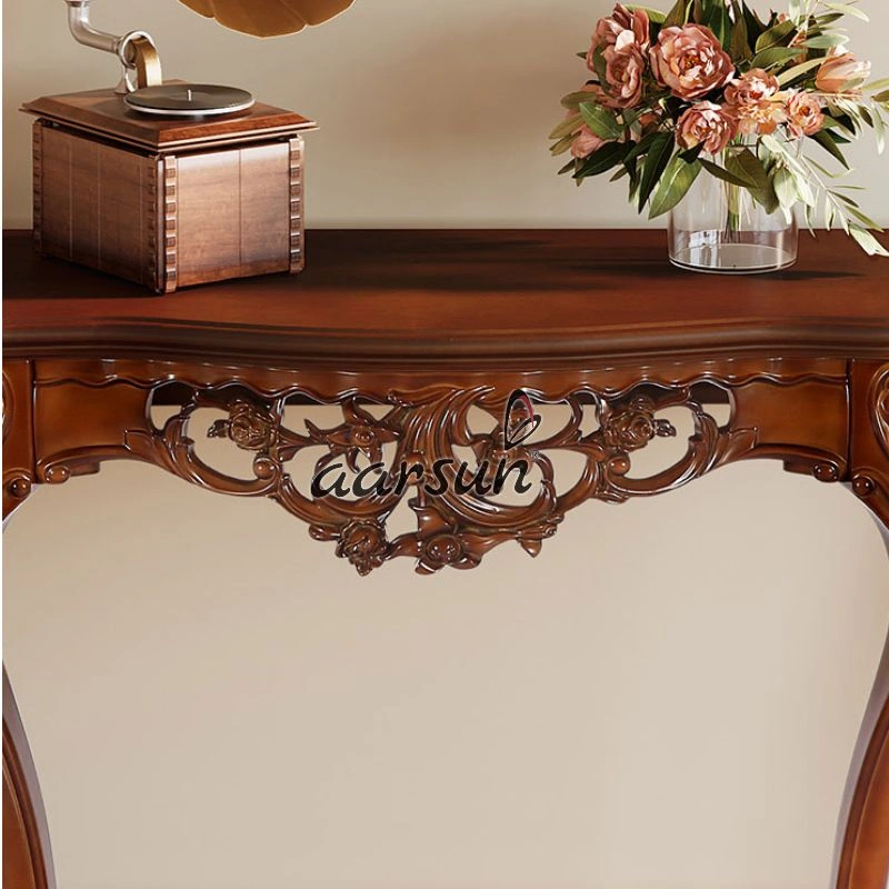 Modern Solid Wood Console Table for Living Room