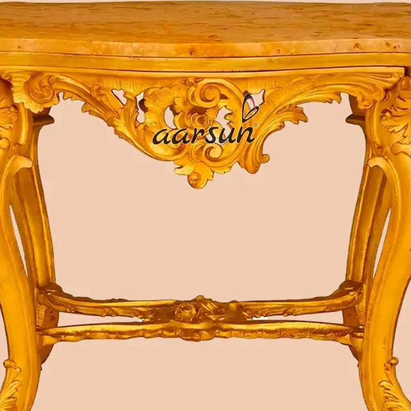 Reclaimed Pine Wood Console Table Design