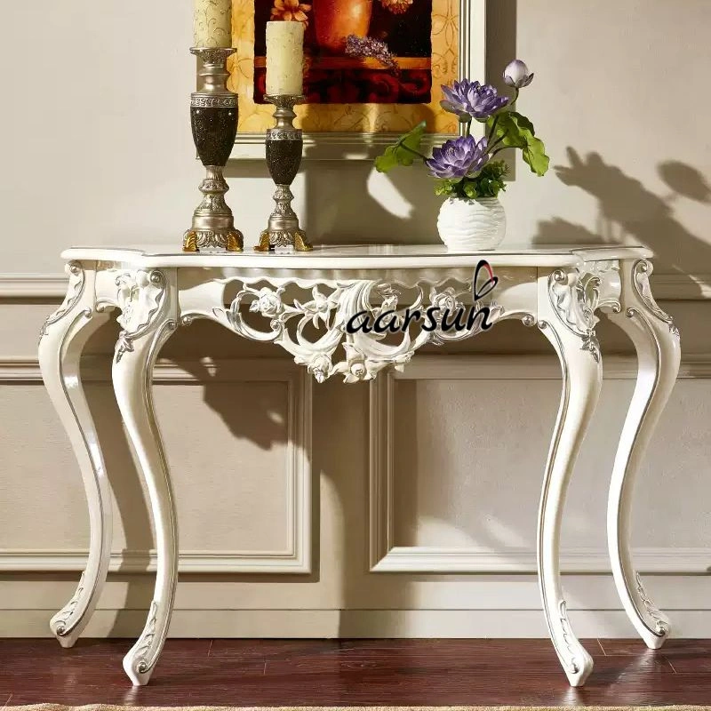 Small Reclaimed Pine Console Table for Narrow Hallway