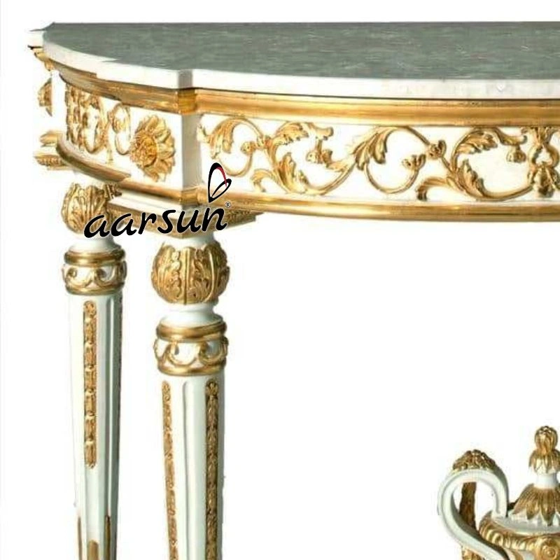 High End Handcarved Console Table Design