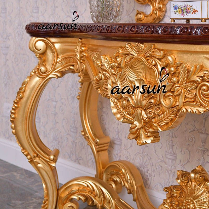 Luxurious Wooden Console Table Design