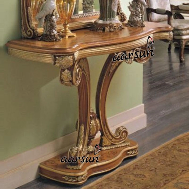 Unique Style Wooden Console Table for Living Room