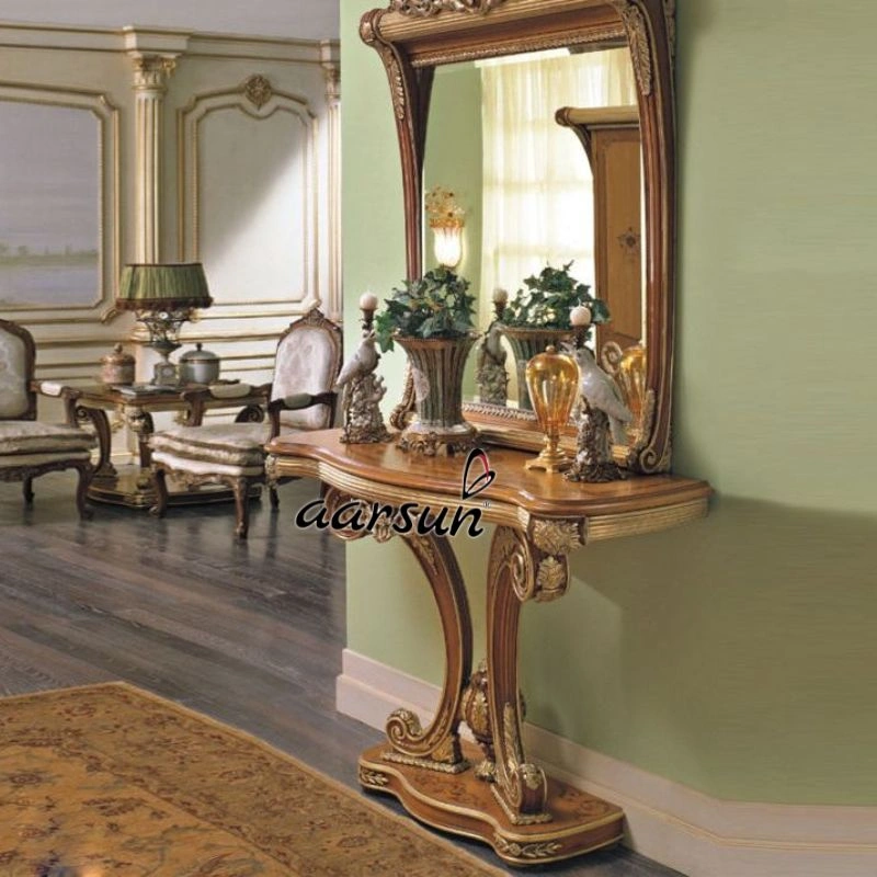 Unique Style Wooden Console Table for Living Room