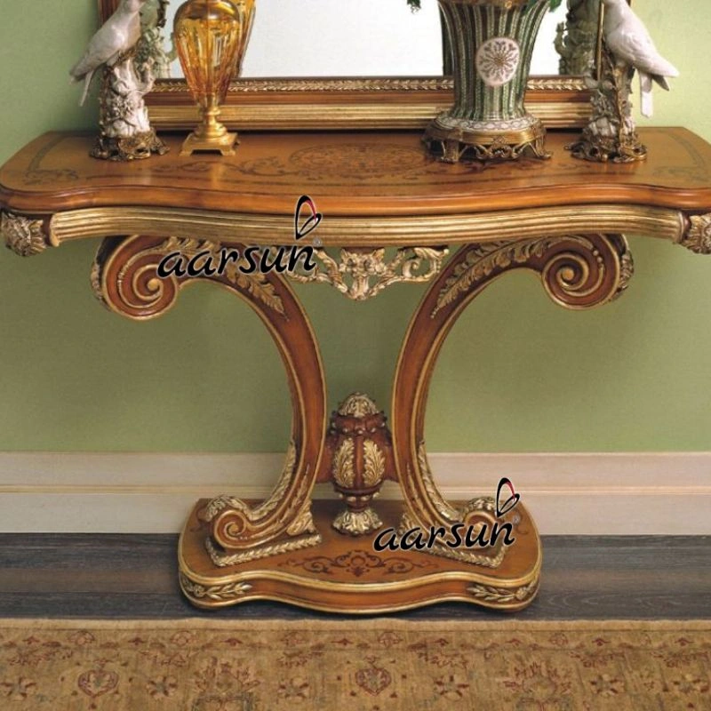 Unique Style Wooden Console Table for Living Room